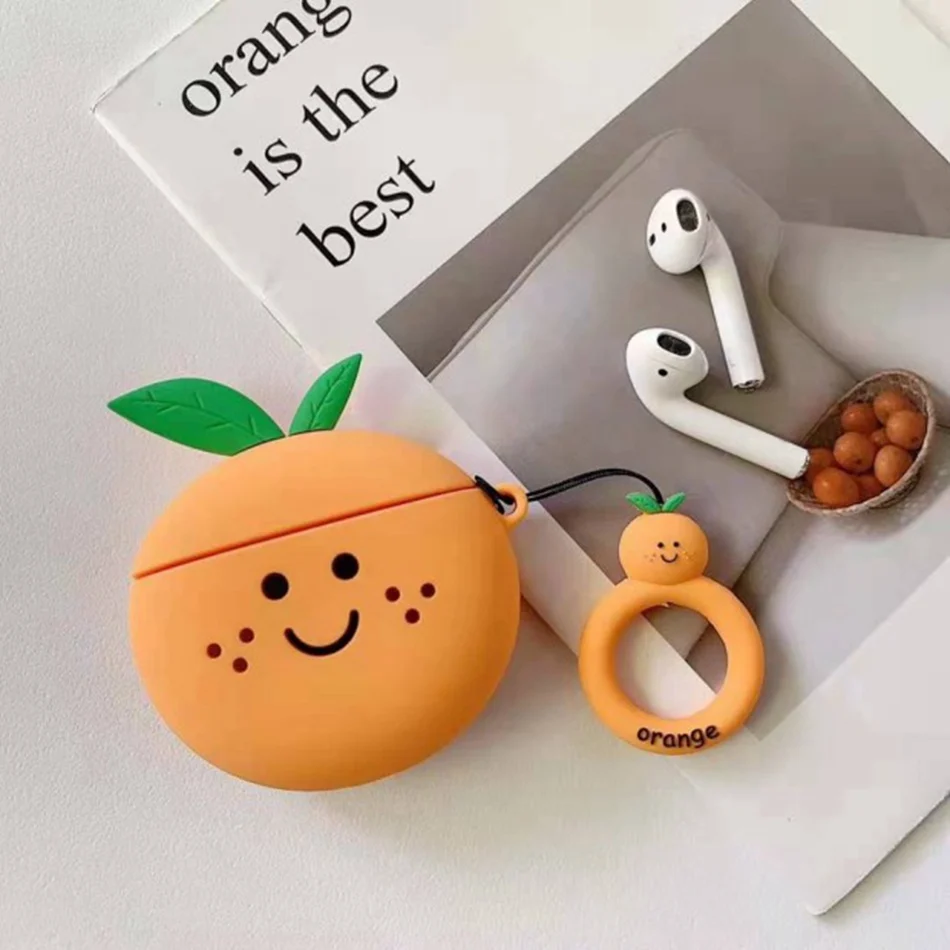 D Чехол для AirPods с 3D рисунком стежка, чехол для наушников s для Apple Airpods 2, чехол, забавные аксессуары, Защитные Чехлы, кольцо на палец, ремешок - Цвет: D