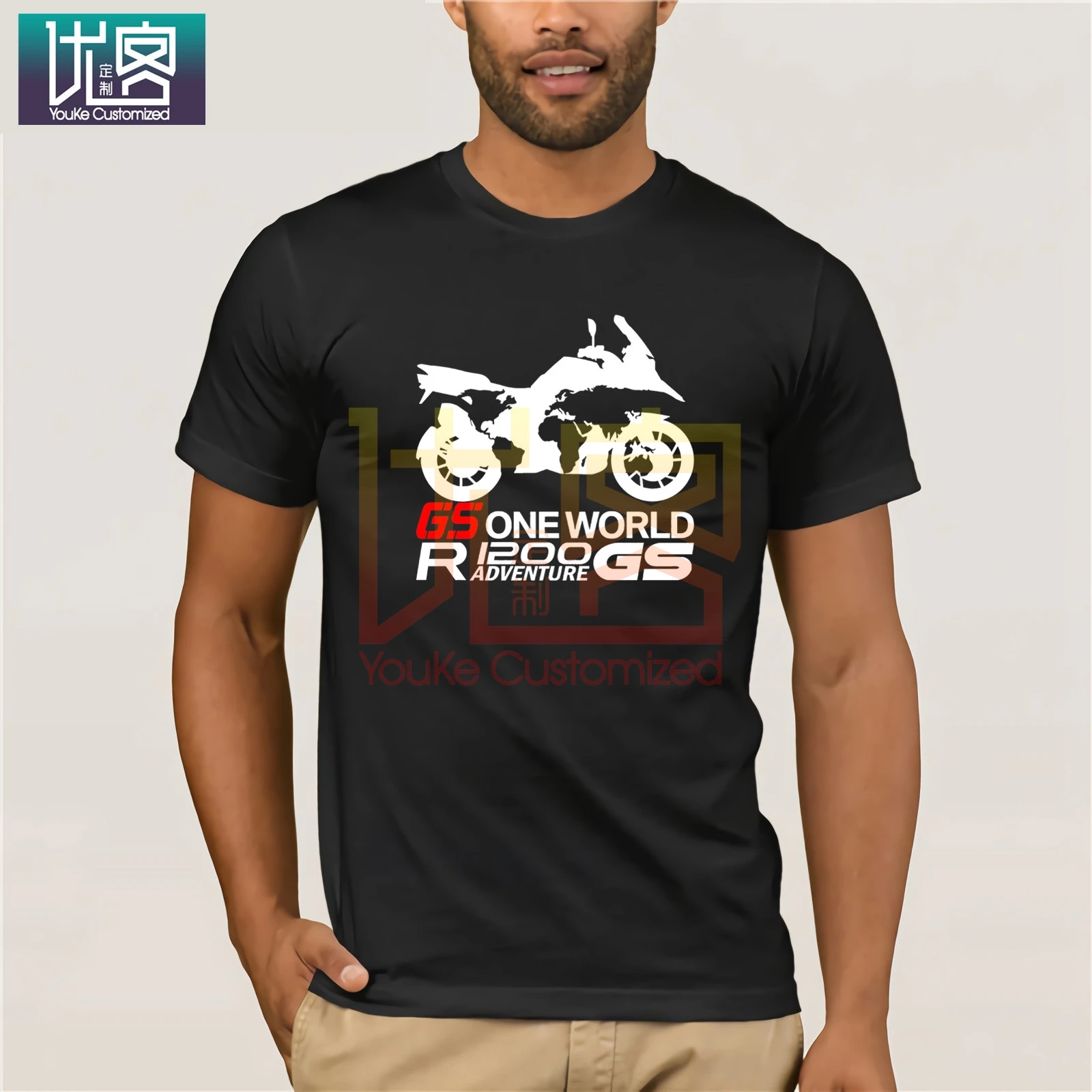 2020 Новая повседневная футболка с немецкими мотоциклами R1200GS GS1200 Adventure One World ONE 1200