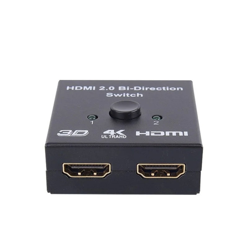 Переключатель HDMI UHD 2 порта двунаправленный ручной переключатель AB порты HDCP Sup 4K FHD