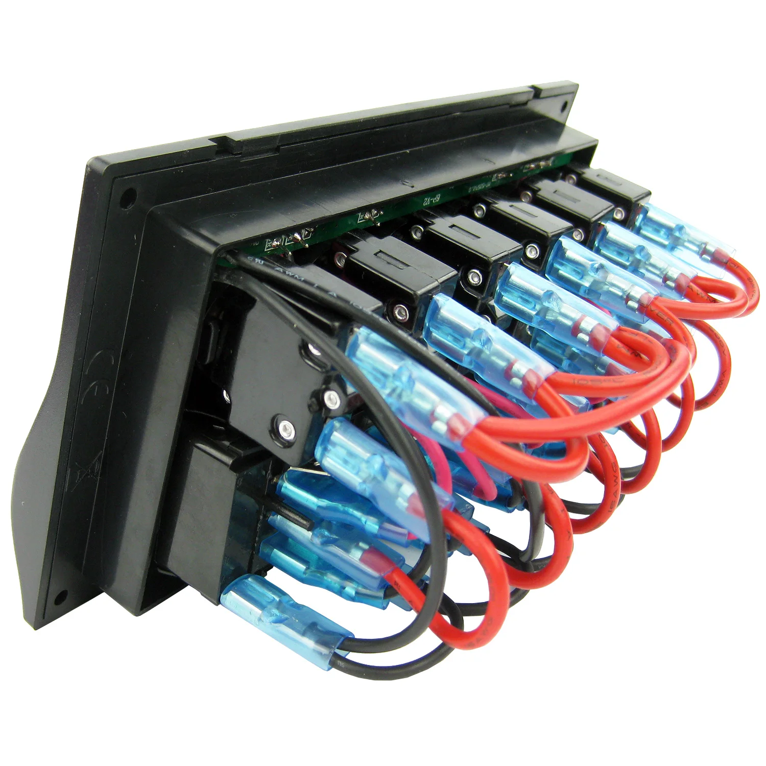 6 банд водонепроницаемый переключатель Лодки Панель морской Светодиодный