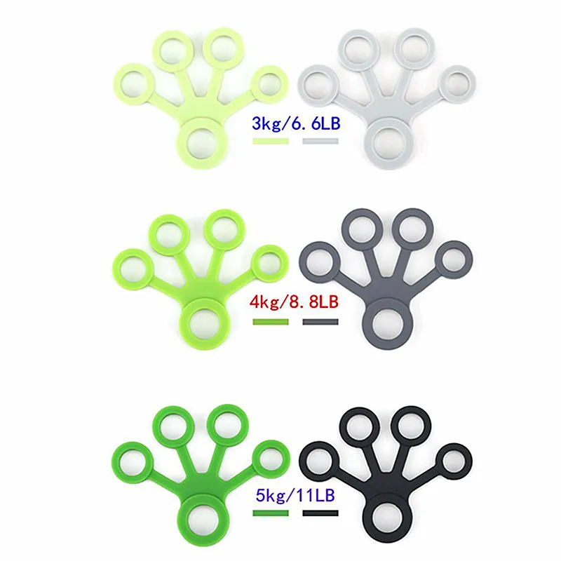 1PC Silicone Finger Strength Exerciser Ring Gripper Fitness Extension Grip Training | Спорт и развлечения