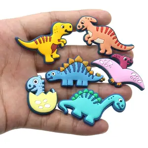 Hot 1pcs High quality PVC Shoe Charms DIY funny Dinosaur Decorations Shoe Aceessories Fit croc Clogs in India