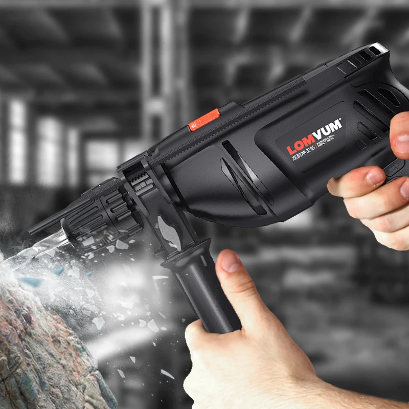 LOMVUM электрическая дрель 220 В домашний электроинструмент отвертка ударная