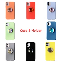 with 3d phone stand phone cases cover for iphone 11 pro 6 7 8 plus xs max xr soft tpu silicone simple back cover hotsale