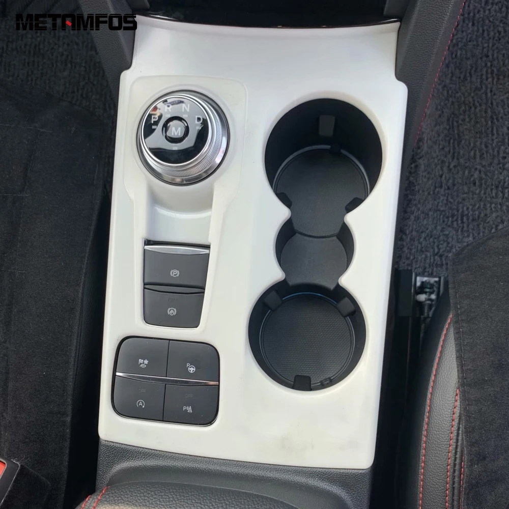 

Чехол коробки переключения передач из углеродного волокна для Ford Kuga Escape 2020 2021, декоративная рамка для литья, аксессуары для интерьера, Стайл...