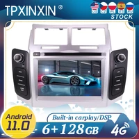 carplay for toyota yaris 2005 2011 android11 car radio player gps navigation head unit multimedia stereo wifi dsp bt