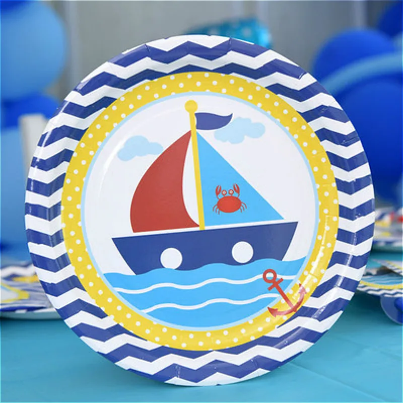 Новое поступление бумажные соломинки на тему парусной тематики для вечеринки в