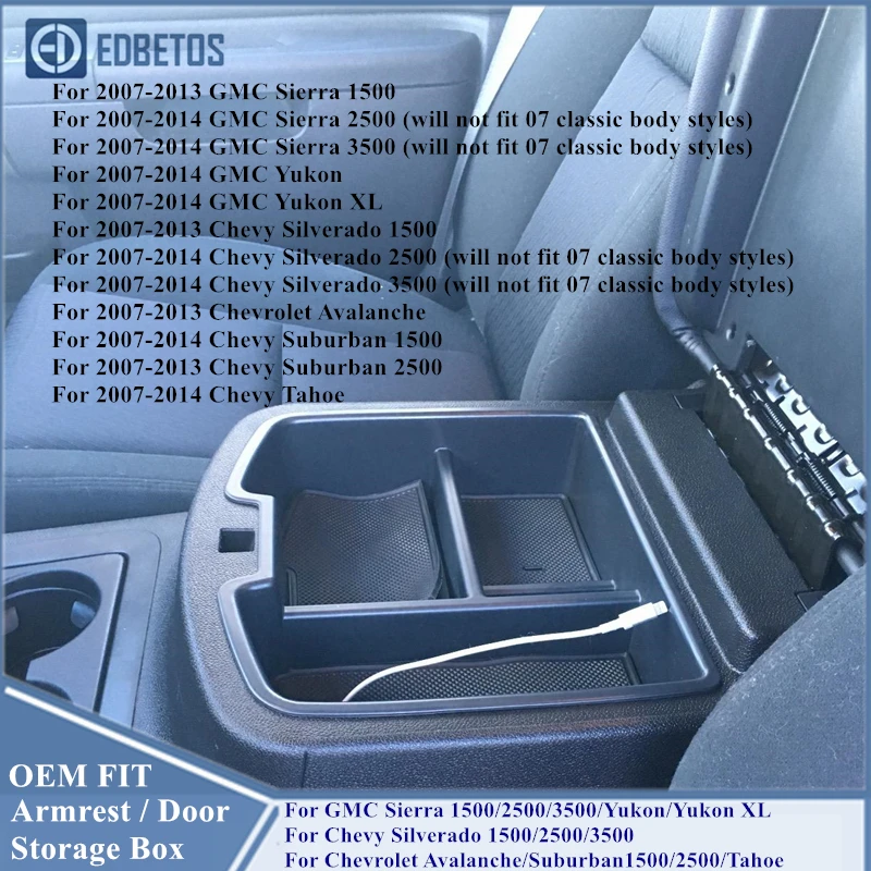 Ящик для хранения в подлокотнике автомобиля контейнер органайзер центральной