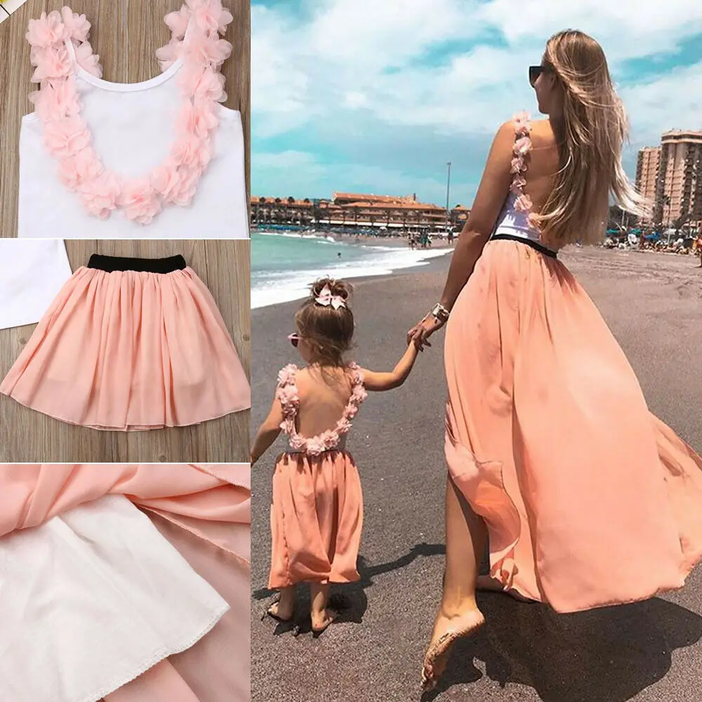 Emmababy модный Семейный комплект одежды для матери дочери сетчатая пачка жилет