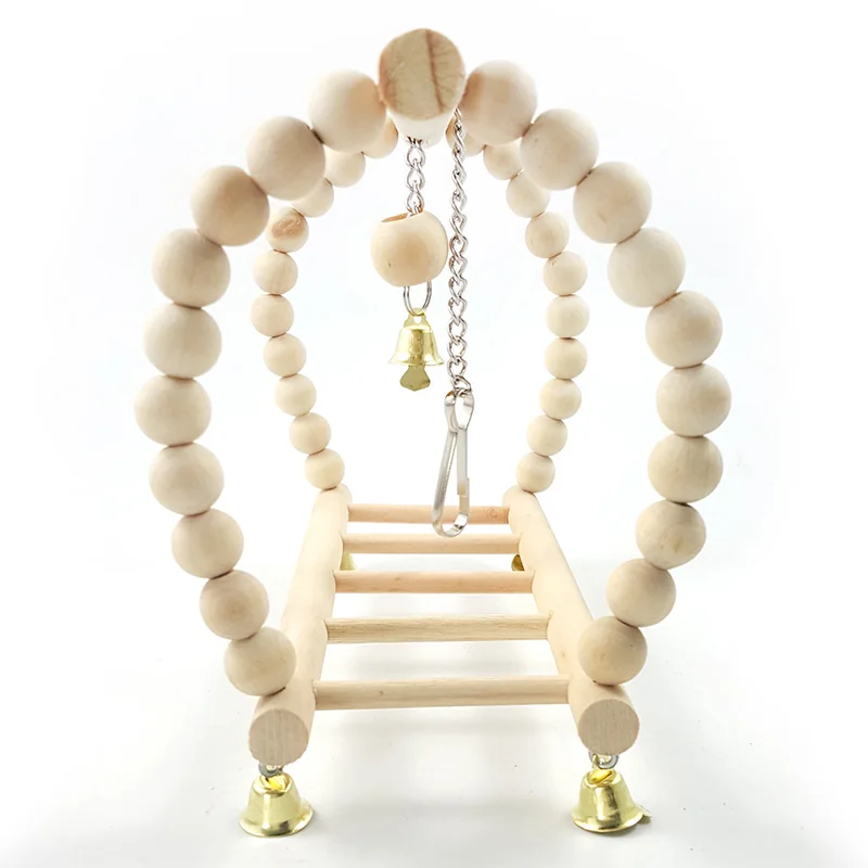 

Birds Swing Suspension Wooden Bridge Ladder Cockatiel BudgiePet Toy Drop Ship Parakeet Budgie Parrot Pet Toy