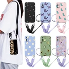 Чехол Funda для Samsung Galaxy M52 5G, чехол для телефона, силиконовый мягкий кросс-боди, чехол-бампер на шнурке для Samsung M 52 SamsungM52 6,7 дюйма, чехол на шнур