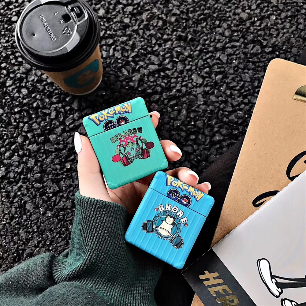 Чехол для наушников Airpods Pro силиконовый мягкий чехол Pokemon Anime защитный Apple Air Pods Earpods