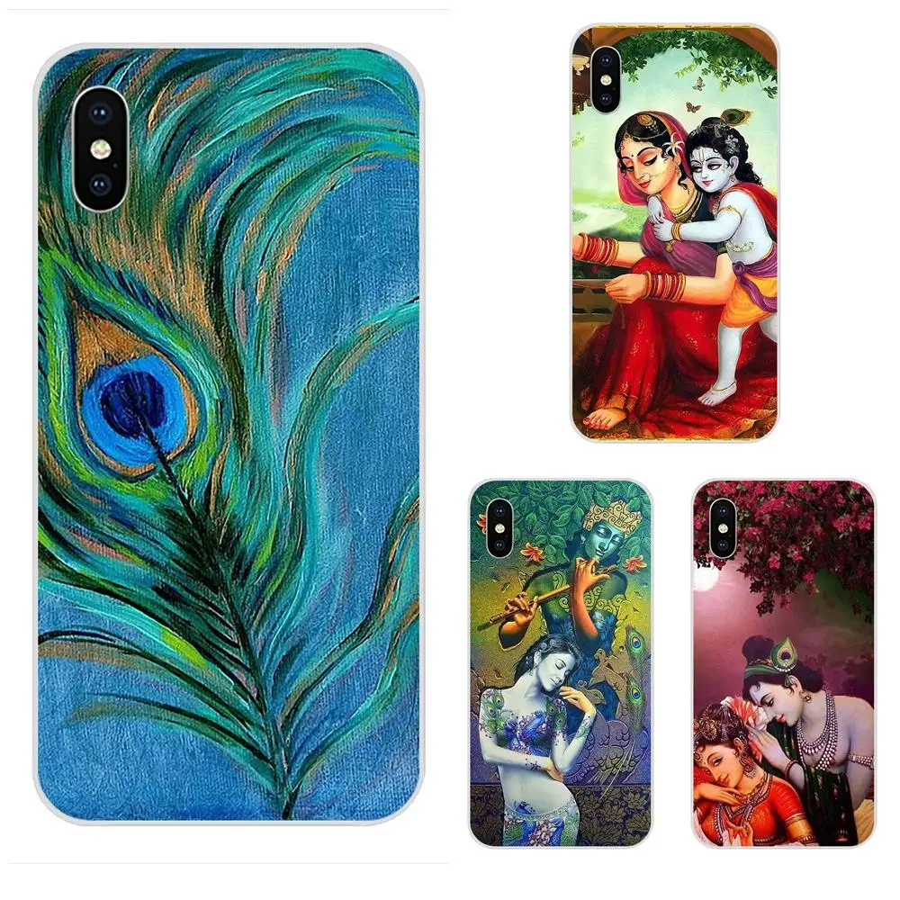Krishna Art для Apple IPhone X XS Max XR 4 4s 5 5C 5S SE 6 6S 7 8 Plus TPU чехол Аксессуары|Чехлы-накладки| |
