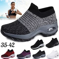 spring women sneakers shoes autumn flat slip on platform tenis for women breathable mesh sock sneakers shoes zapatos de mujer