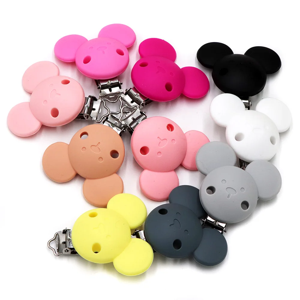 BOBO.BOX-Clips de silicona para chupete de beb&eacute;, mordedor sin BPA, accesorio de juguete para lactancia, 10 Uds.-1