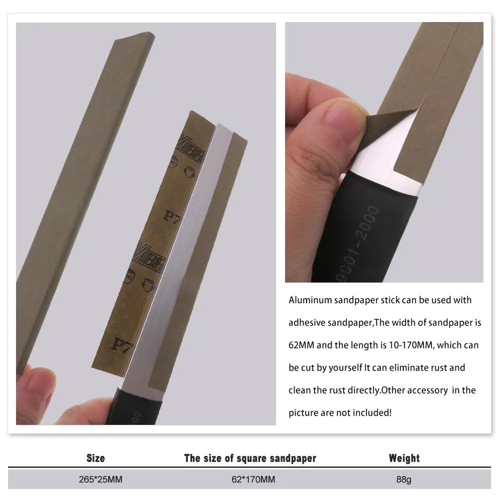 

2Pcs /Set Abrasive Sandpaper Holder Shape Square For Jewelry Polishing Woodworking Furniture Restoration Cabinet Automotive Use