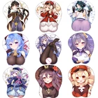 Подставка для косплея Genshin Impact, привлекательный коврик для мыши, мягкий силиконовый коврик для мыши с 3D эротическими ягодицами, подставка для запястья, игровой коврик