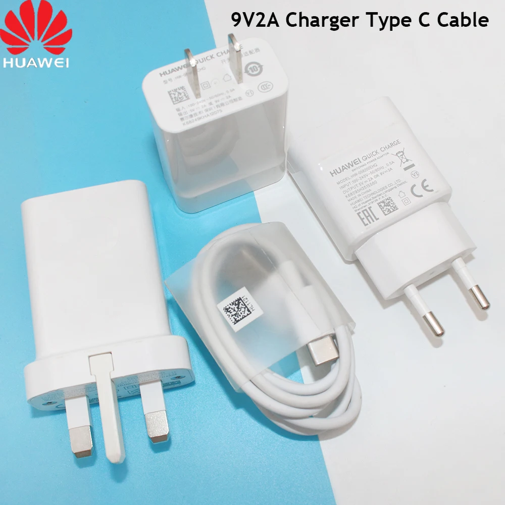 Зарядное устройство QC 3 0 Для Huawei 9 В 2 А 18 Вт USB кабель для Mate 10 20 30 P20 P30 P40 Pro Nova 2s 5 6 7