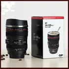 Новинка 2020, термос с линзой 24-105 мм для камеры, кружка для кофе и чая, креативная чашка с линзой, черная матовая подкладка из нержавеющей стали