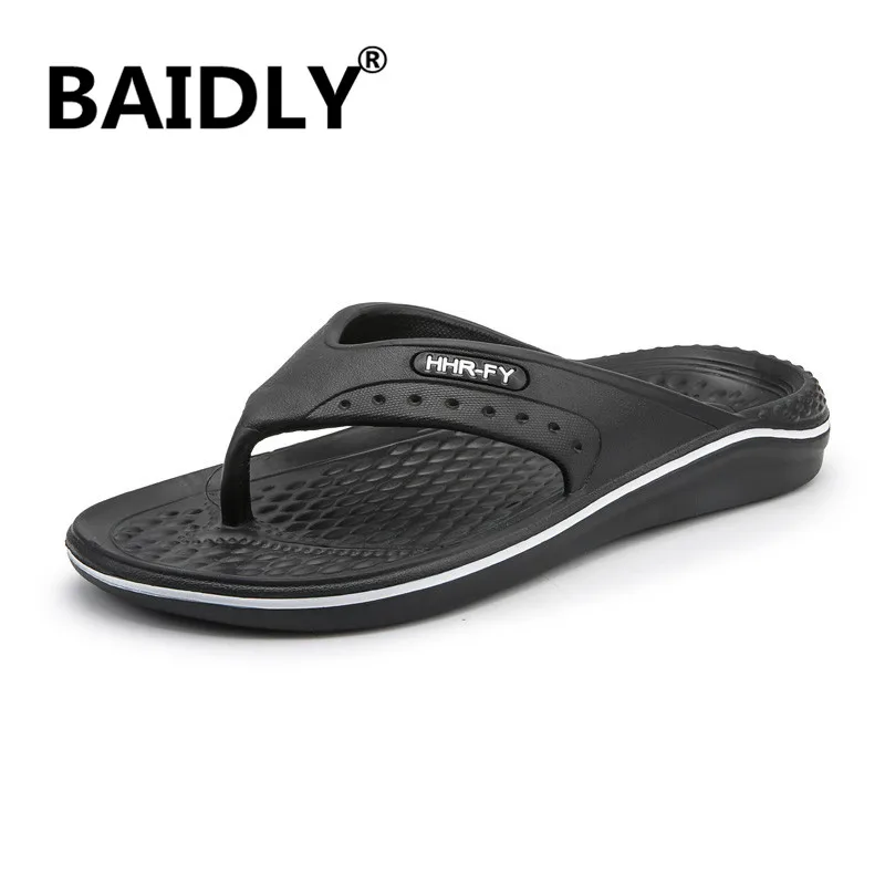 Мужская обувь Сезон лето Тапочки с отверстиями модные для улицы Повседневная