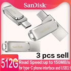 SanDisk флеш-накопитель USB 3,1, 512 ГБ, ТБ, 256 ГБ, 128 ГБ, 64 ГБ, 32 ГБ