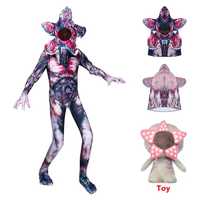 Demogorgon костюм на Хэллоуин для детей странные вещи человек пожиратель цветок