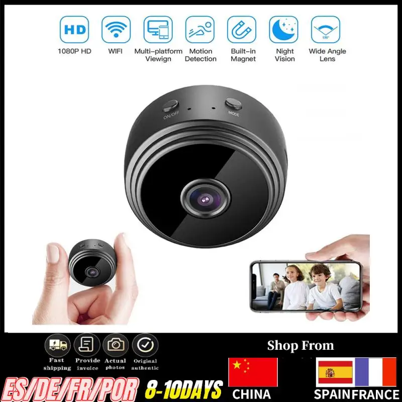 

A9 1080p Network Camera Wireless Camera Real Night Version without Motion Detection Mini IP Camera Recorders little stars App