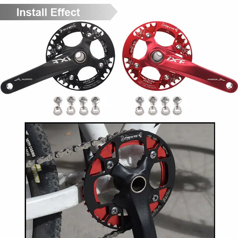 Круглая овальная Защитная крышка BCD104 для горного велосипеда защитный коленчатый