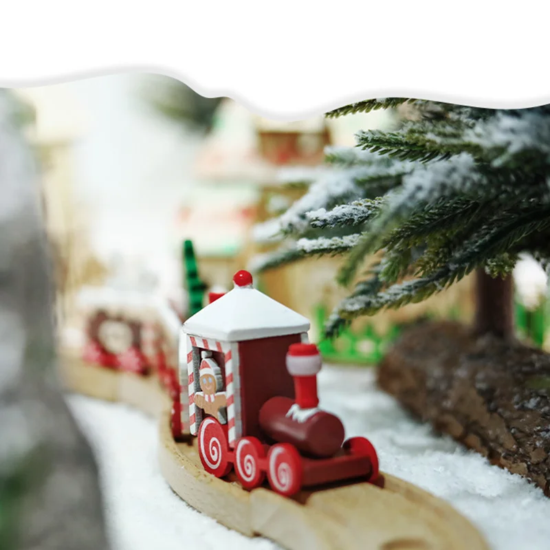 Креативный Рождественский четырехсекционный поезд рождественские Мультяшные