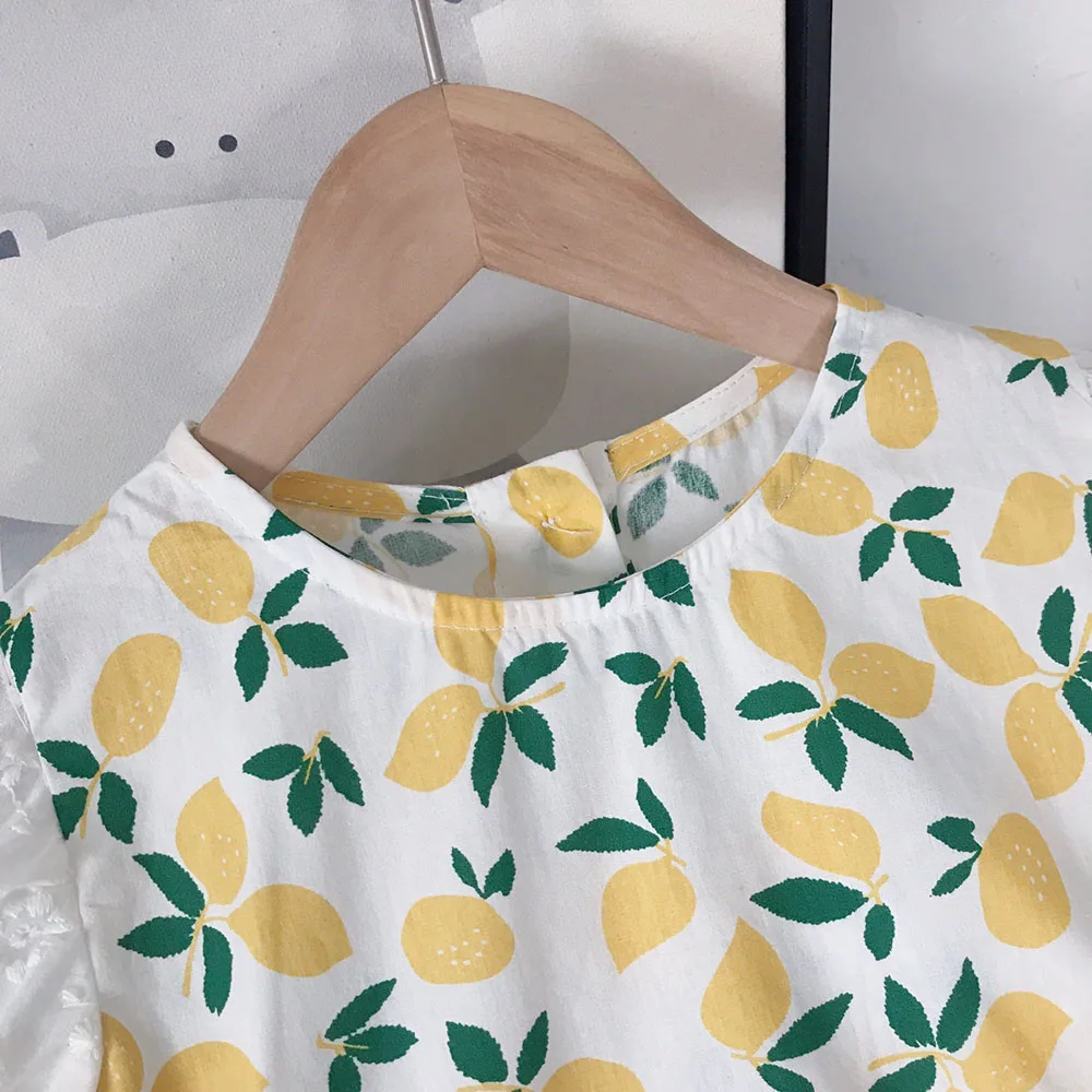 

Hollead Baby Girls Summer Dresses Kids Sleeveless Printing O-Neck Dress Children Casual Cotton Princess Dresses For 1-7 Years