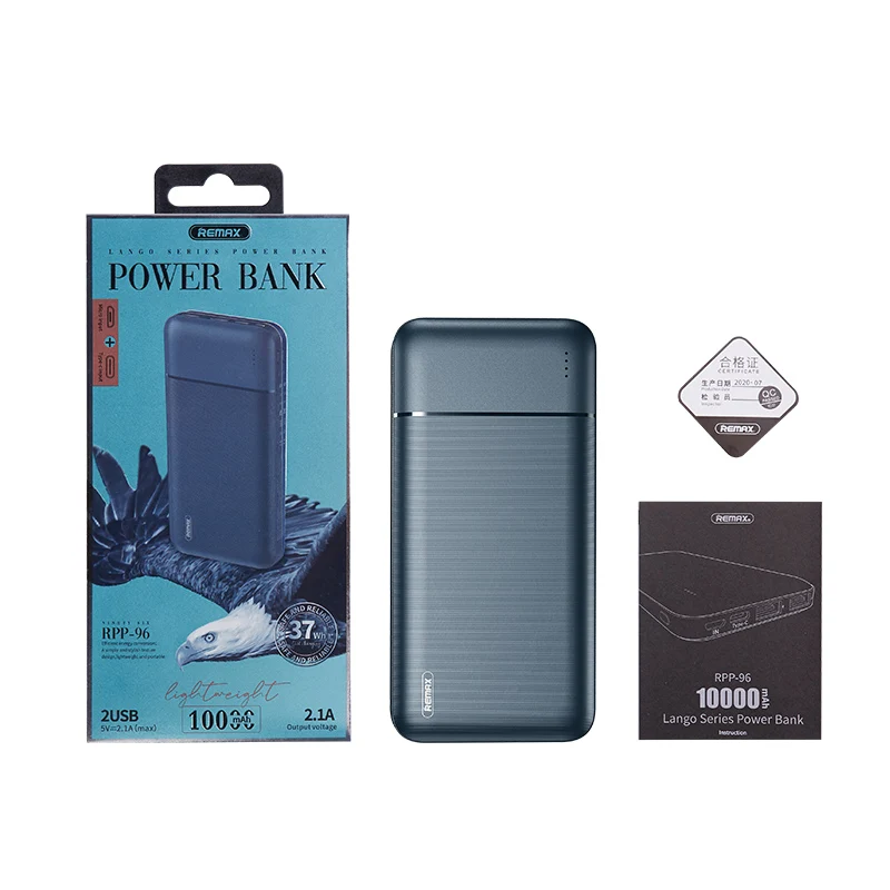 Remax Power Banks 3 External Battery Bank Quick Charge Fast Powerbank 10000mAh With USB Type C for Mobile Phone | Мобильные телефоны