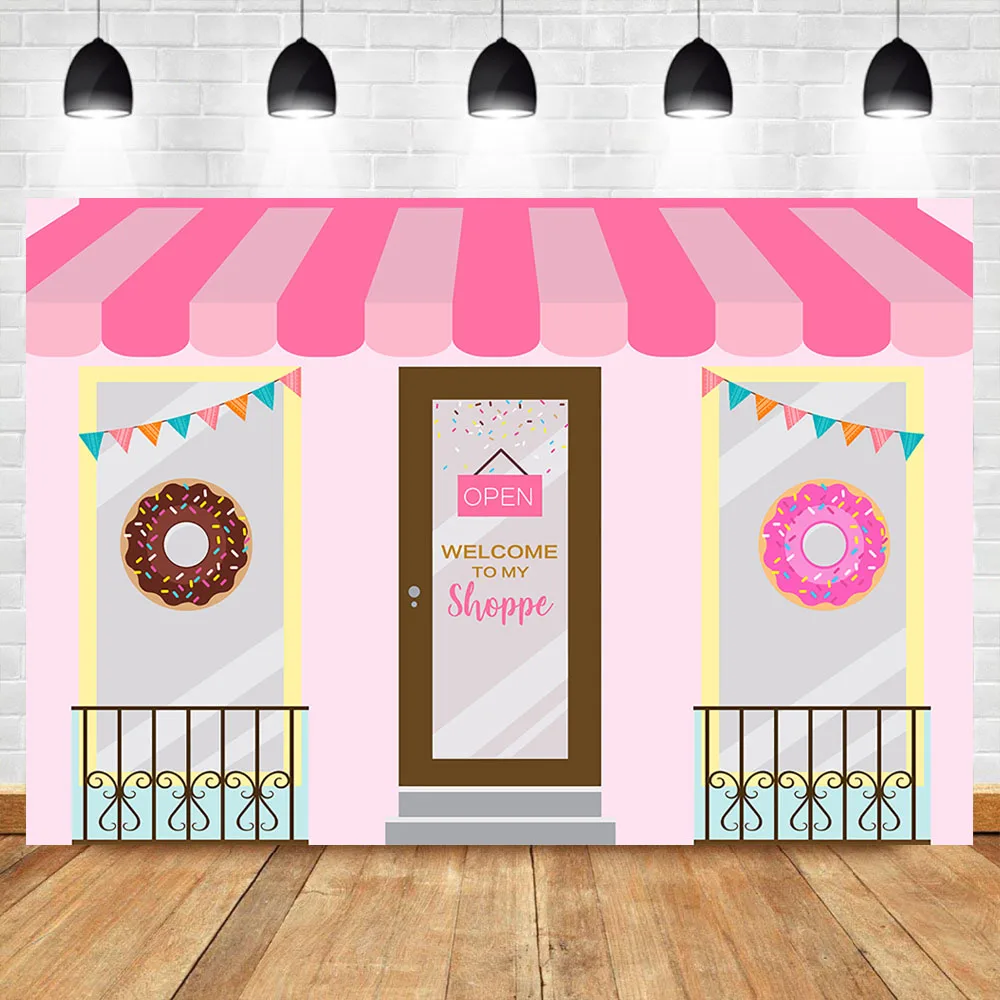 NeoBack Donut Shoppe фон пончик торт стол День Рождения фотография для вечеринки в честь
