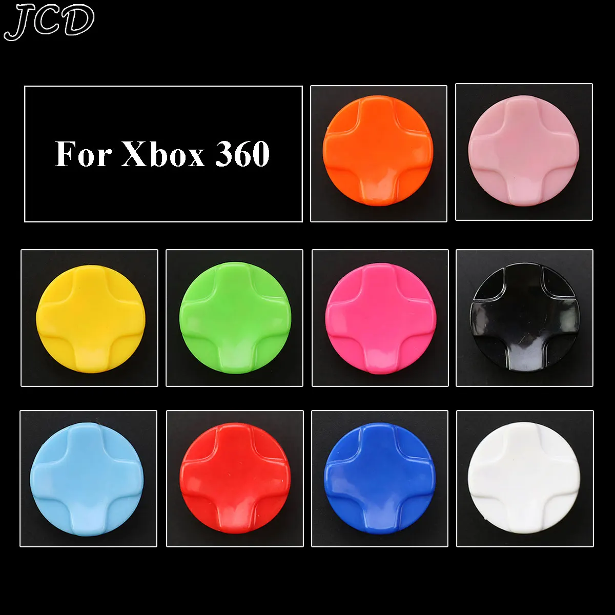 

JCD 10pcs for XBOX 360 Plastic thumbstick sticks analog Cross Buttons Dpad D-pad for xbox 360 wired wireless controller joystick