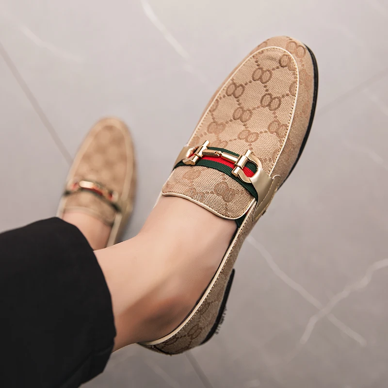 

Лоферы мужские дышащие, повседневная обувь, кожаные, модные, формальные, летние