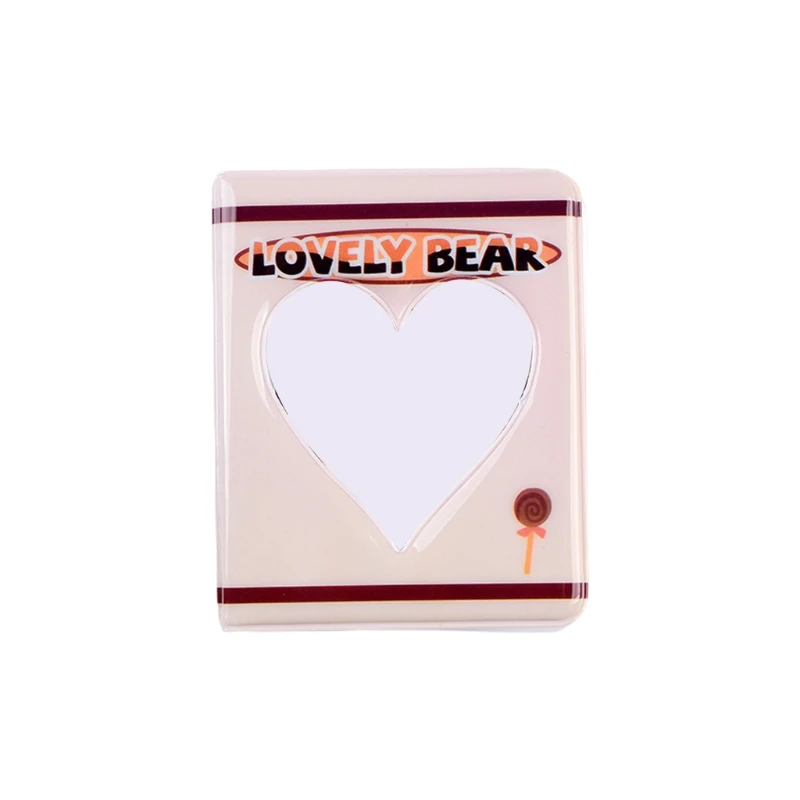 

3 Inch 36 Pockets PVC Photo Album Hollow Heart Interstitial Case for Name Card Mini Scrapbooking Storage Wedding Gift