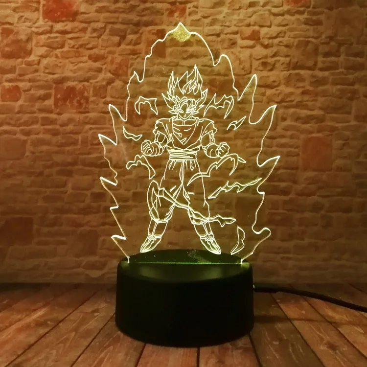 VCity 3D ночник Dragon Ball серии Goku мультфильм рисунок Touch беспроводной USB лампа атмосферное освещение домашний магазин стол современный декор