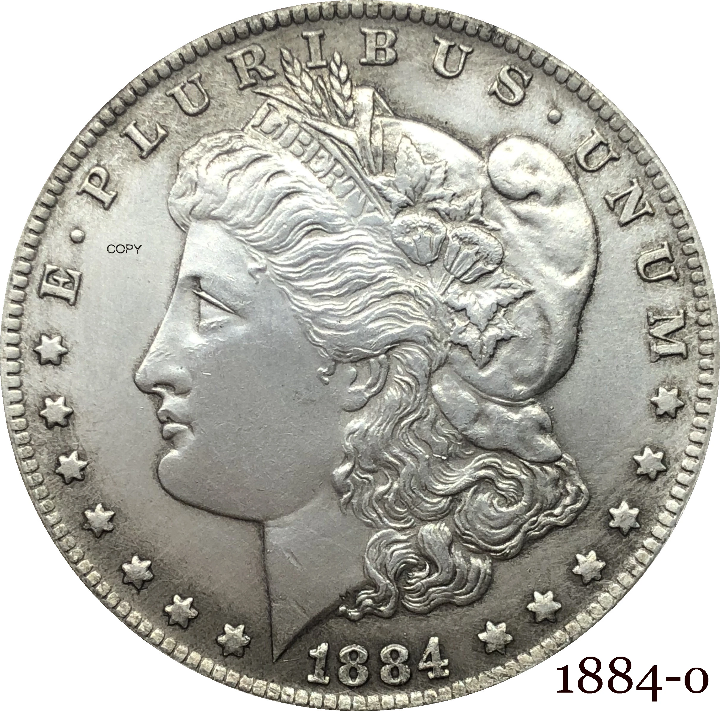 

United States Of America 1884 O Morgan One Dollar US Coin Liberty Cupronickel Silver Plated In God We Trust Copy Coin