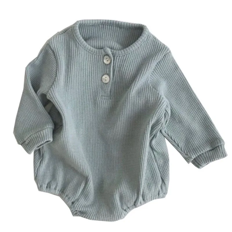 Комбинезоны с длинным рукавом для новорожденных мальчиков и девочек одежда