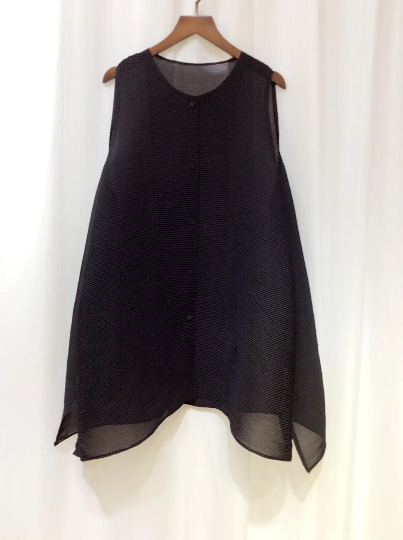 

SuperAen 2021 New Plus Size Summer Solid Cardigan Jacket Casual Fashion Sleeveless Women Shirts