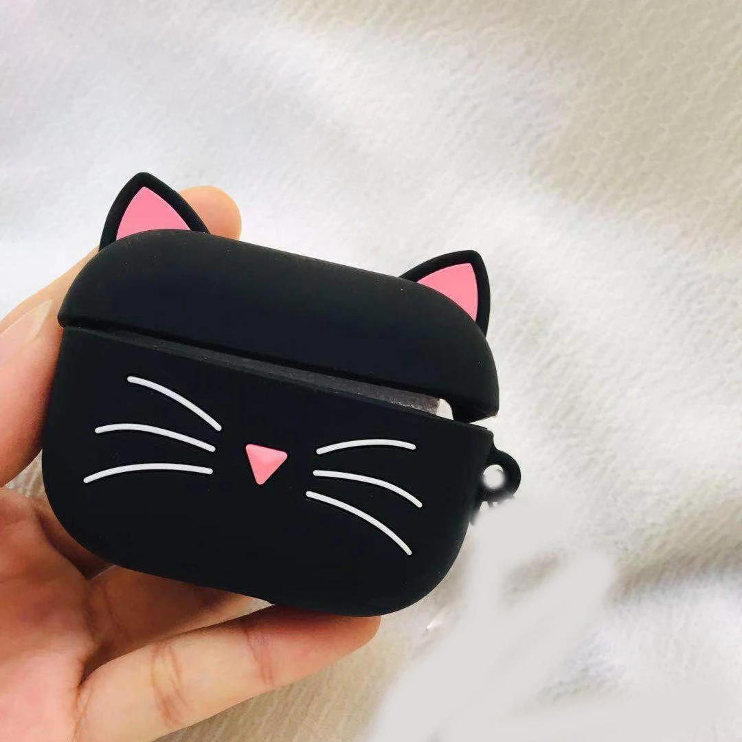 C4 Принципиально для Airpods Pro Чехол с милым рисунком кота кремния Защитный чехол coque для Apple Ipad Air накладки для Surface pro 3 наушники-вкладыши tws Bluetooth наушники чехол - Цвет: C4