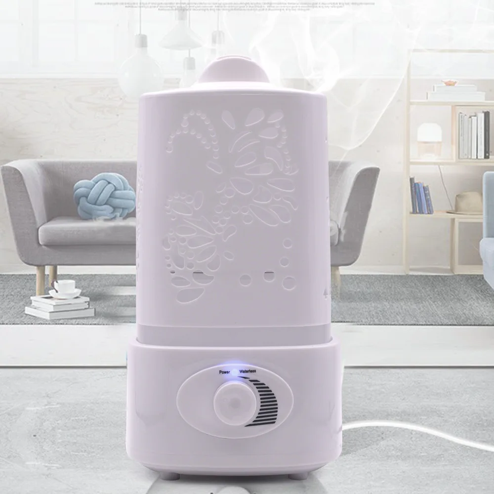 Eworld Ароматерапия Увлажнитель Воздуха Fogger LED Light Carve Aroma Diffuser Mist Maker для домашнего