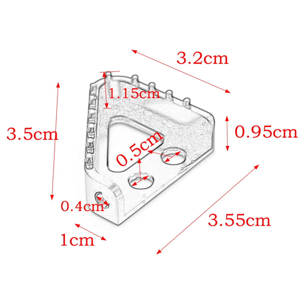 Задняя Тормозная педаль для мотоцикла ступенчатый наконечник KTN 125 EXC 200 XCW 250 SXF XCF-W