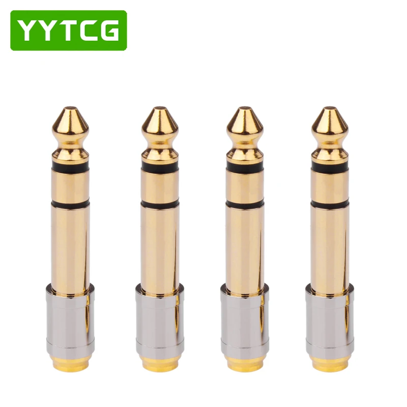 YYTCG Jack 6,5 6,35 мм штекер 3,5 мм разъем для наушников микрофонный аудио, адаптер AUX 6,3 3,5 мм конвертер