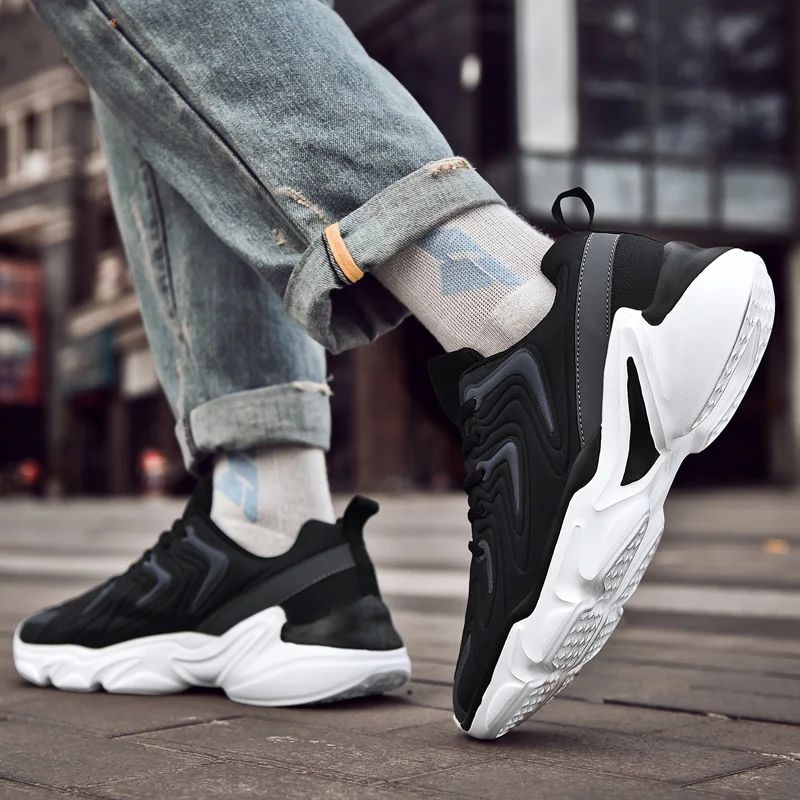 

OBLYSTEP Fall Fashion Men's Sports Shoes Outdoor Fitness Running Shoes Non-slip Breathable Platform Shoes