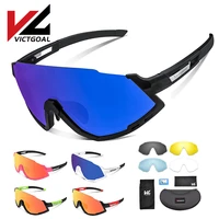 victgoal cycling glasses polarized men cycling sunglasses uv400 sports running goggles 5 lenses mtb bike cycling hiking eyewear