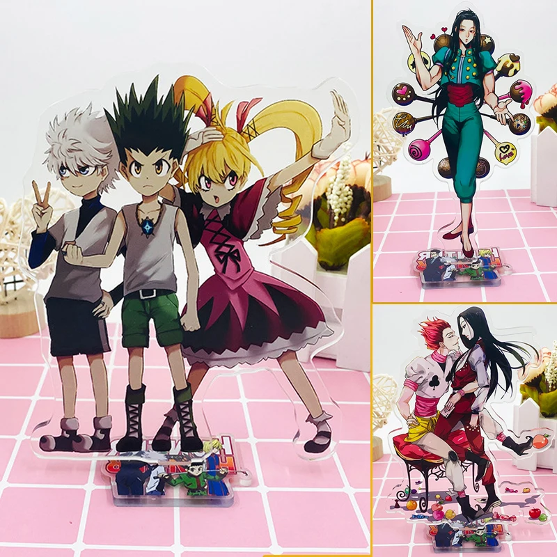 

Hunter X Hunter Gon Freecss Killua Zoldyck акриловая фигурка подставка модель игрушки Аниме двусторонние экшн-модели подарок