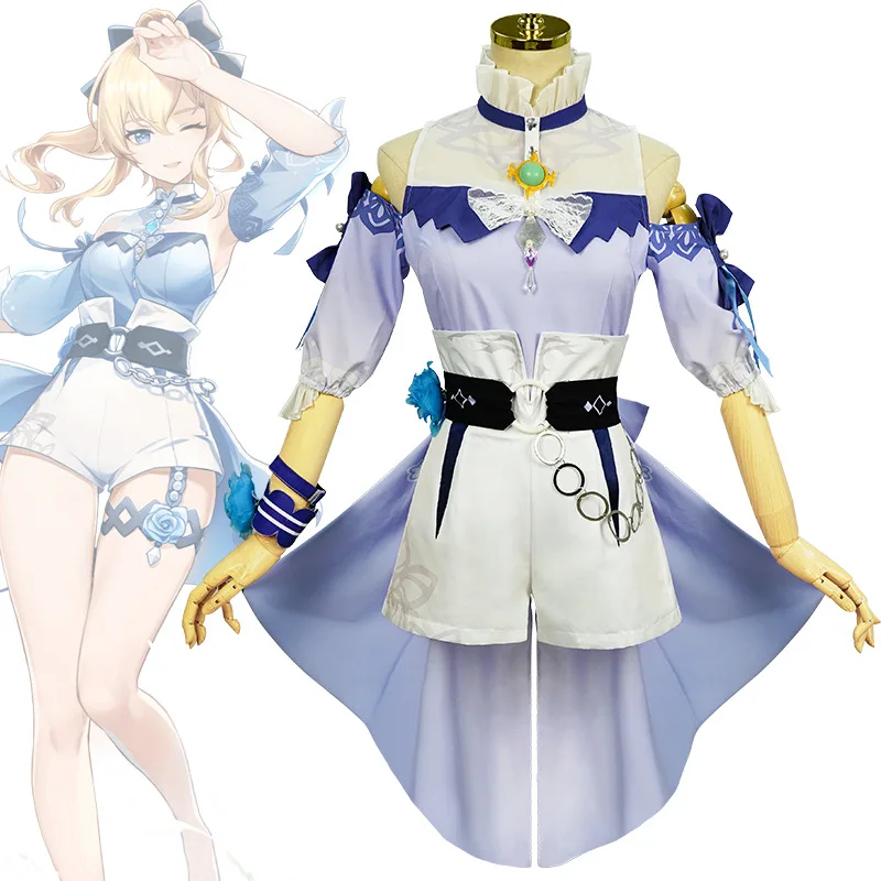 

Genshin Impact Cosplay Costumes Jean Barbara Chongyun Venti Keqing Cos Game Anime Suit Female Spot Halloween Christmas