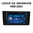 Автомобильный мультимедийный GPS-навигатор, 64 ГБ, Android 10,0, 2Din, для LEXUS GS 300, 400, 430, GS300, 2001, Авторадио, BT, стерео, головное радио