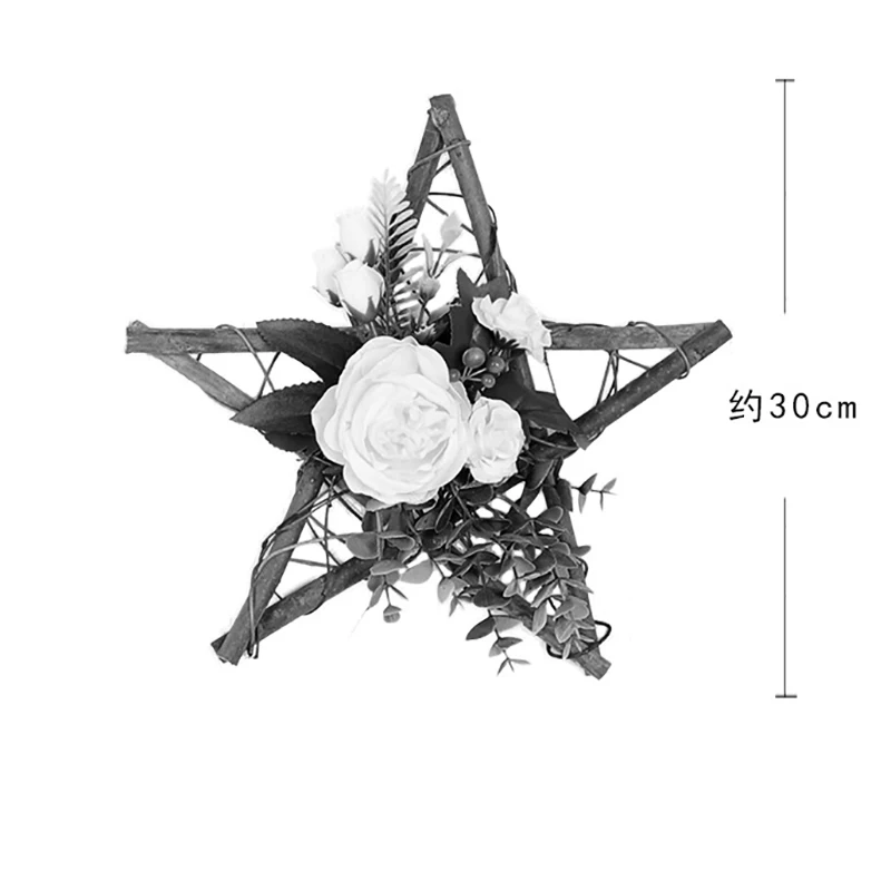 Венок из искусственных цветов двери стене висит украшение для свадьбы дома сад