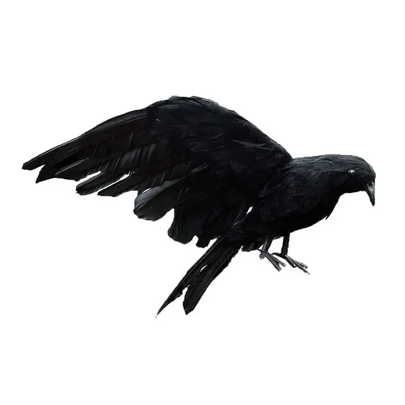 Хэллоуин моделирование черная ворона искусственная птица реквизит